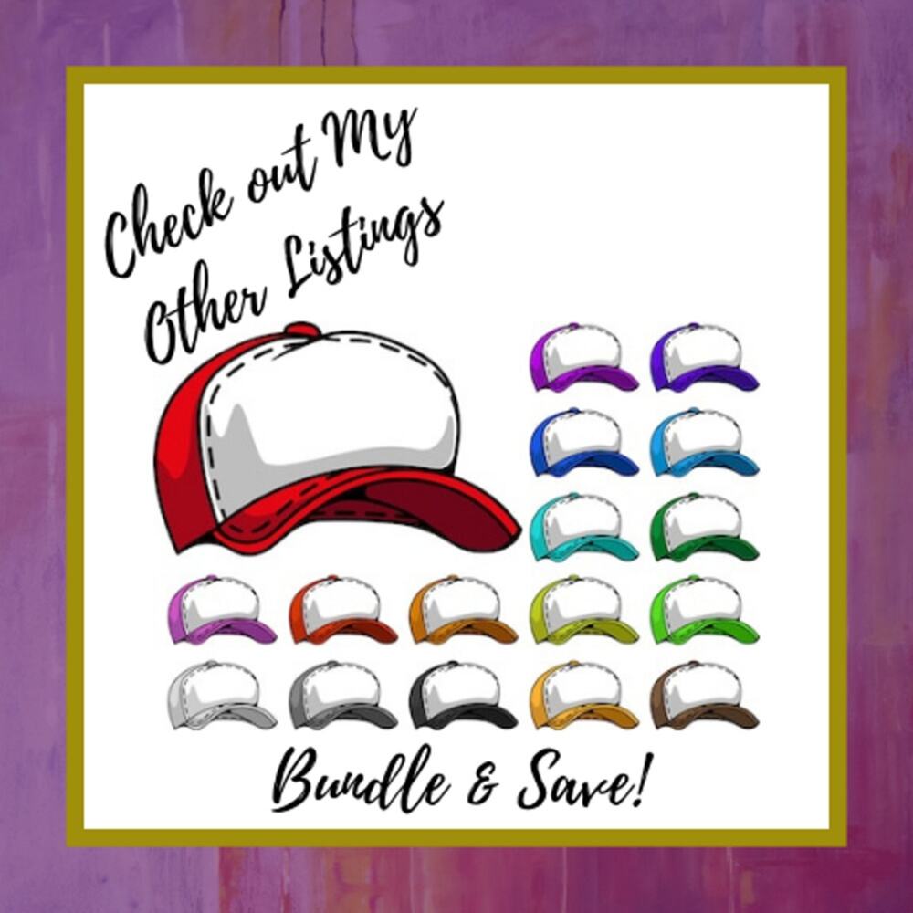 One Adult Trucker Hat Waves Black & White NEW - Picture 7 of 7